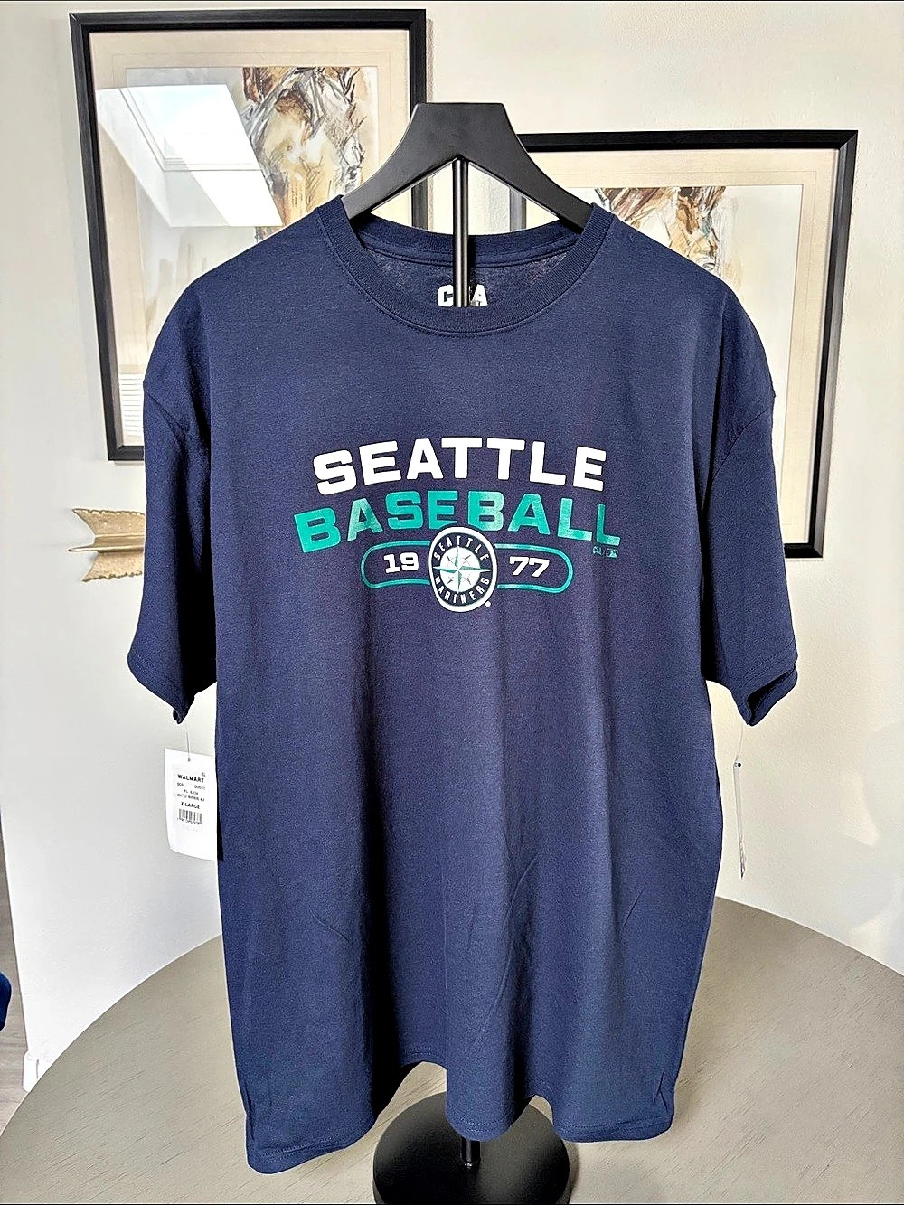 MLB Genuine Merchandise Seattle Baseball Short Sleeve Tee in Blue XL NWT